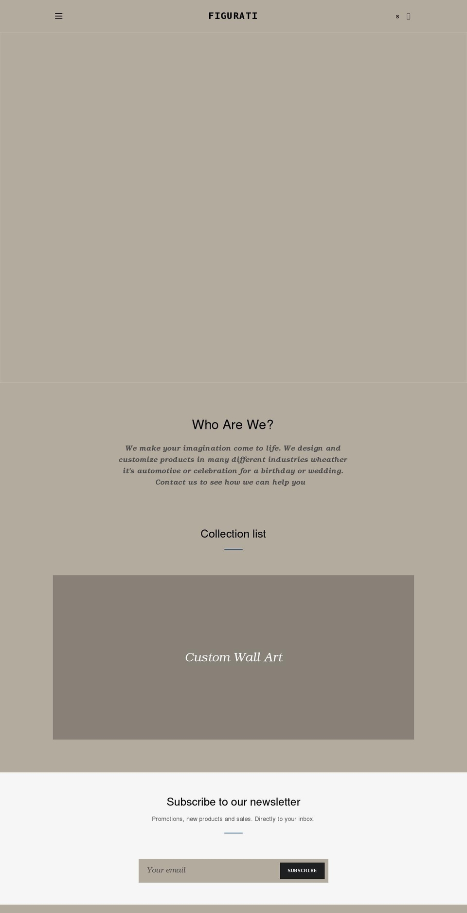 figuratiusa.com shopify website screenshot