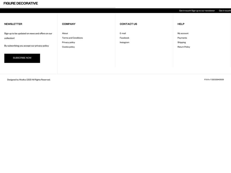 figuredecorative.com shopify website screenshot