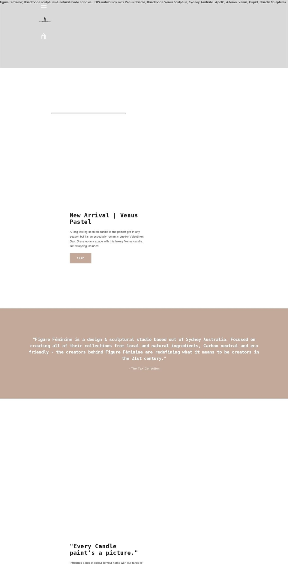 figurefeminine.com shopify website screenshot