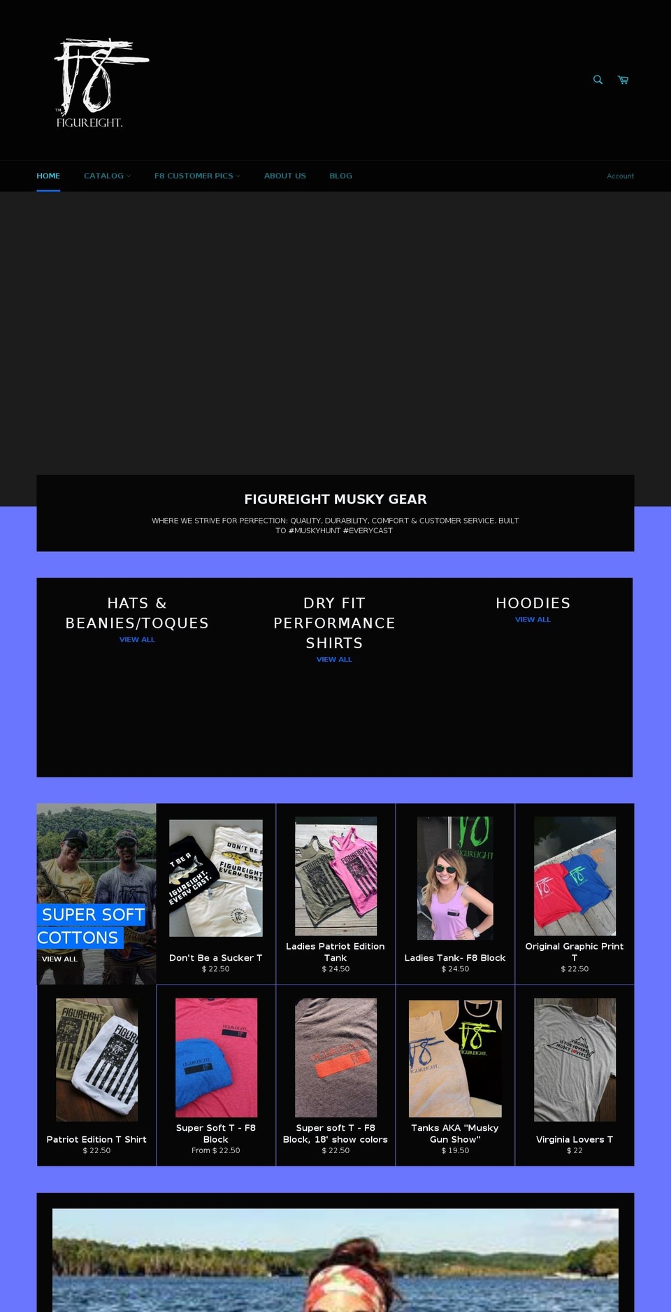 figureightmuskygear.com — Shopify storefront screenshot