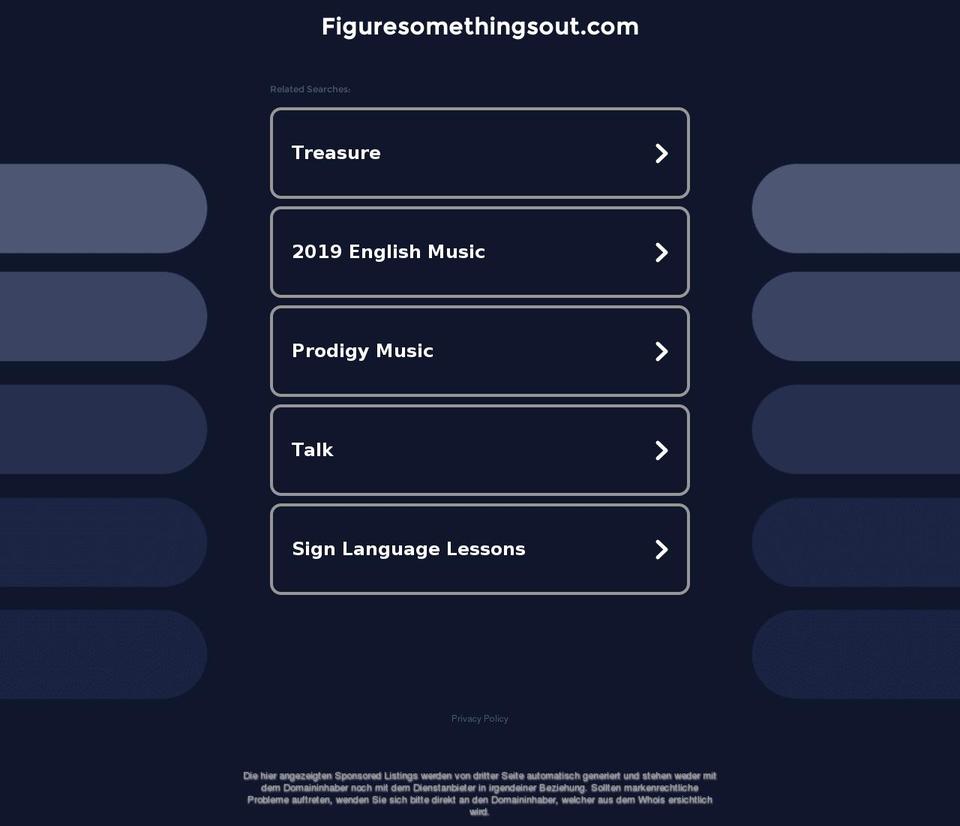 figuresomethingsout.com — Shopify storefront screenshot