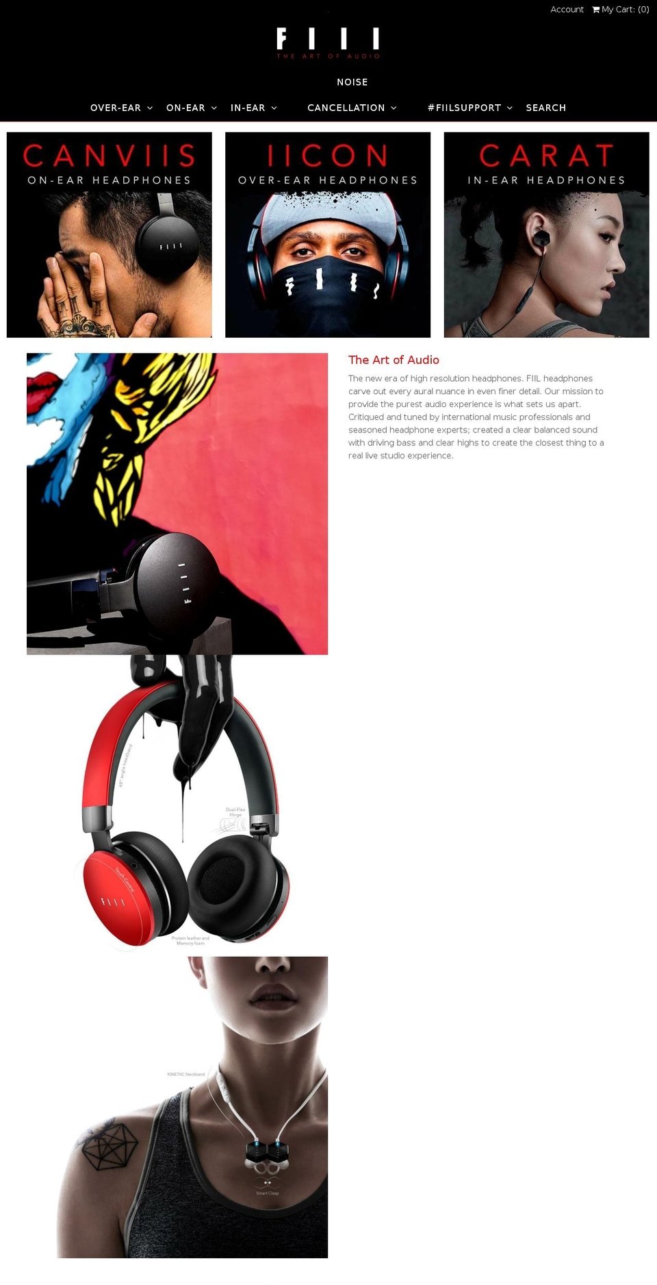fiilaudio.com — Shopify storefront screenshot