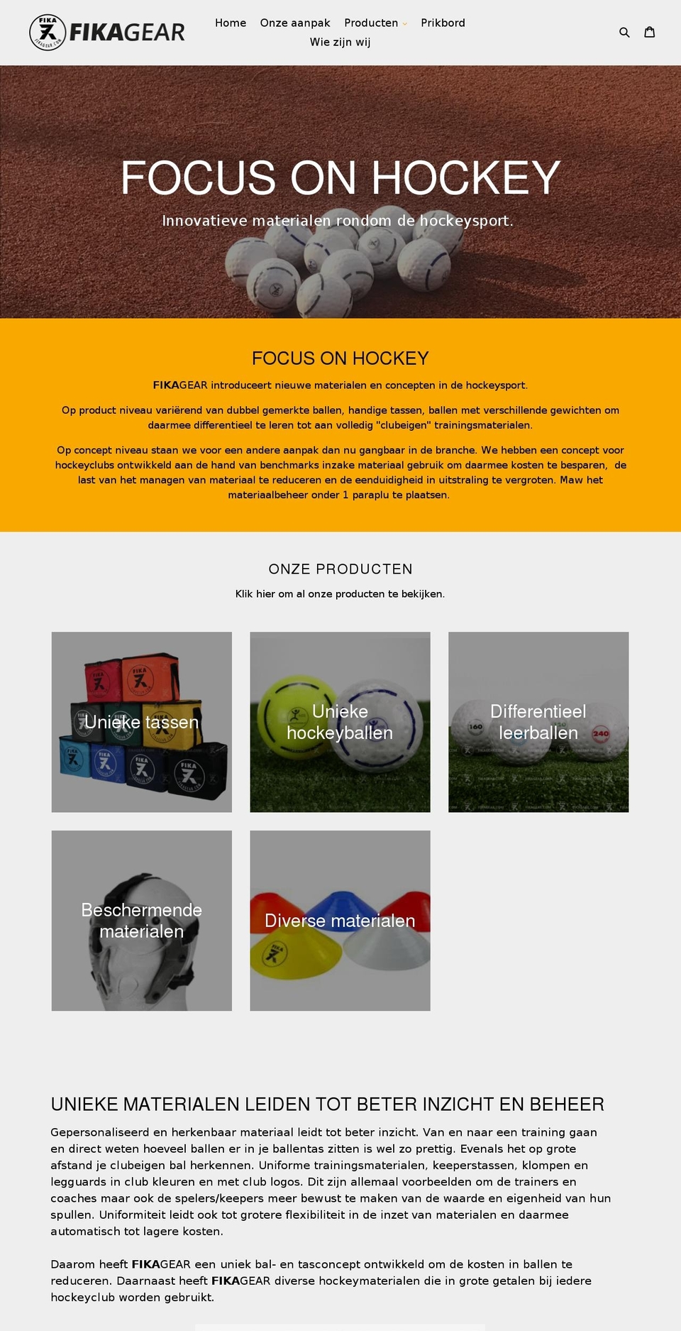 fikagear.com shopify website screenshot