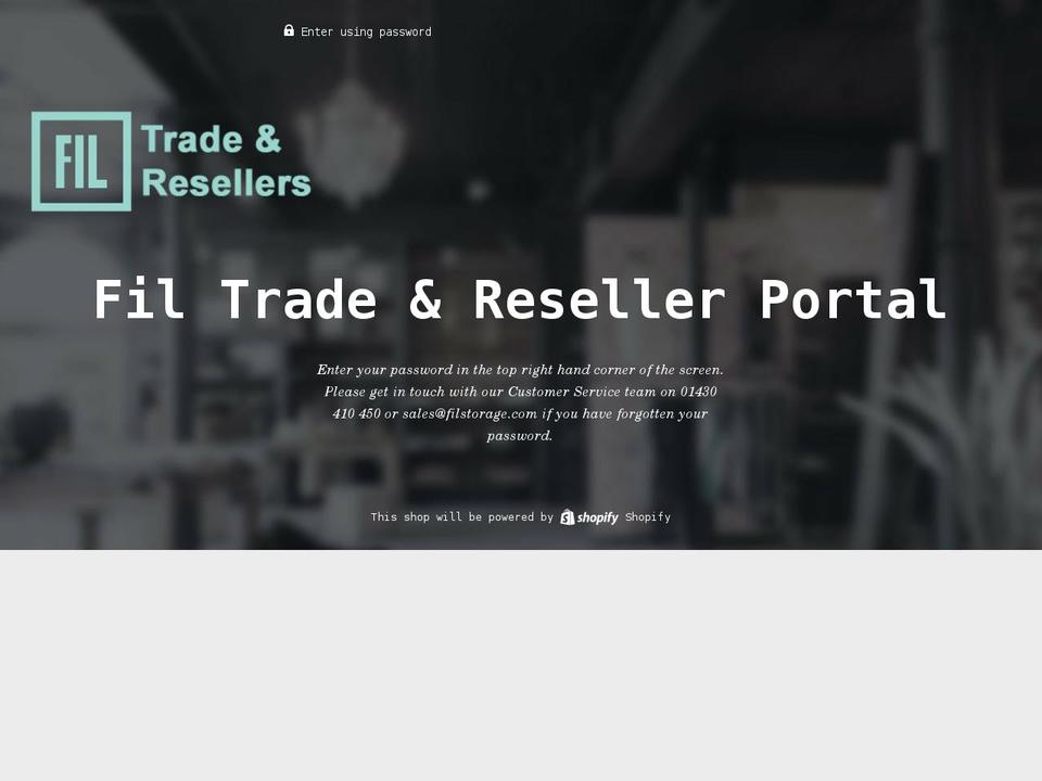 fil-trade.co.uk shopify website screenshot