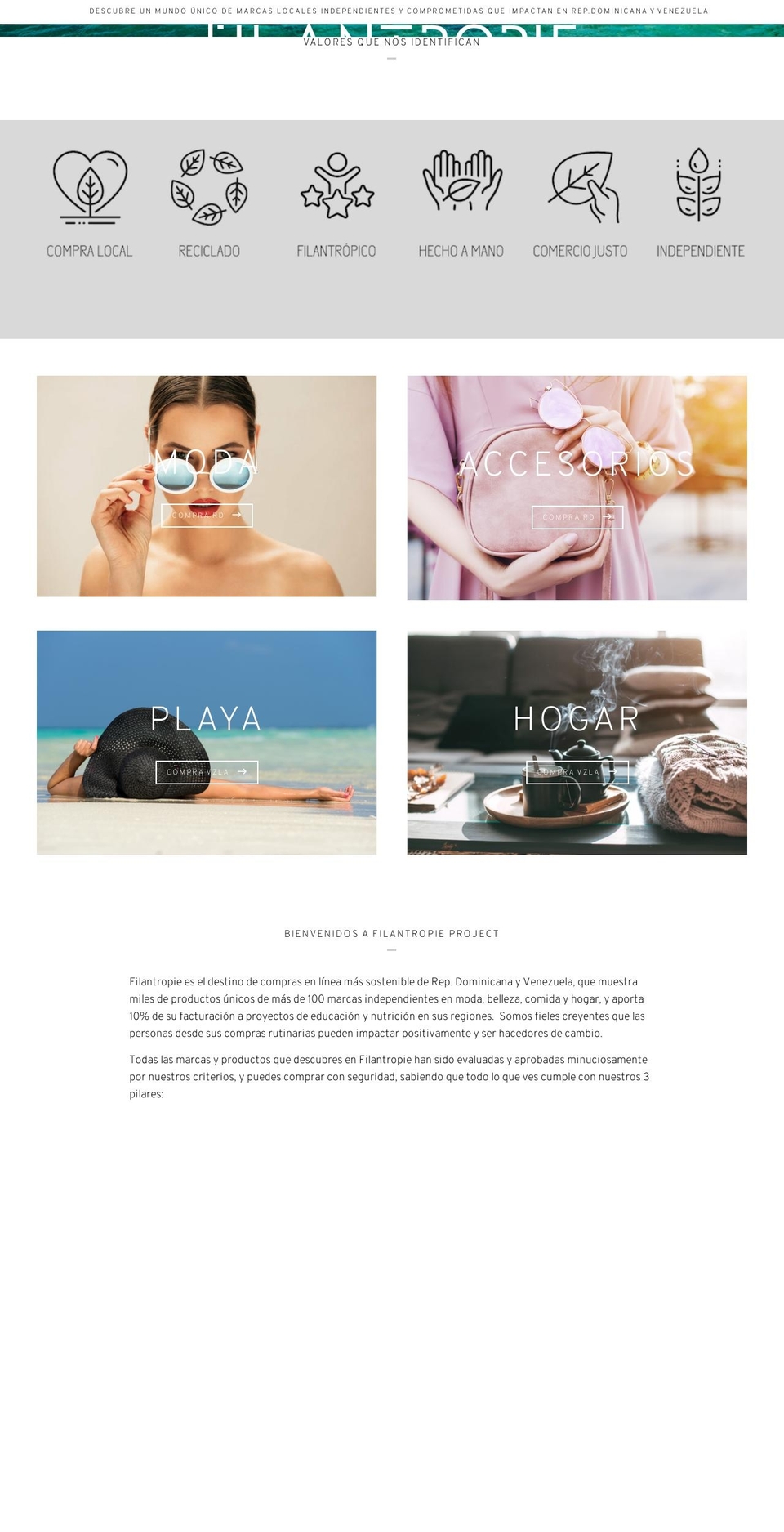 filantropieproject.com shopify website screenshot