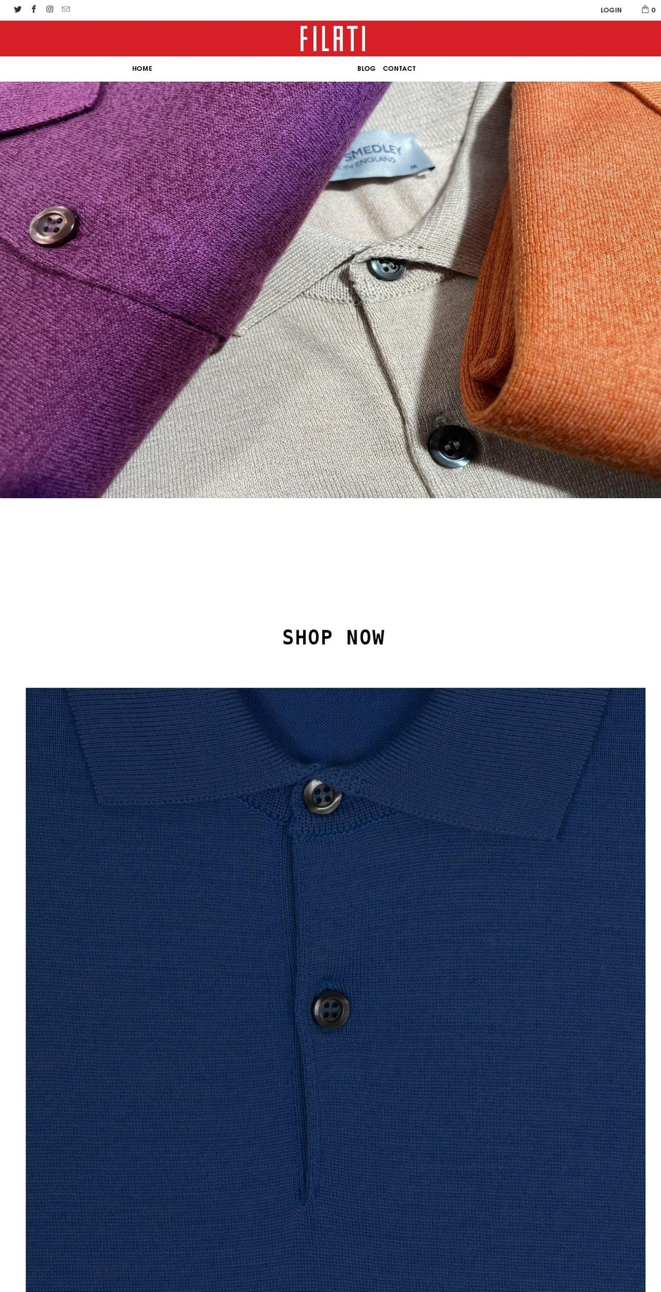 filati.com shopify website screenshot
