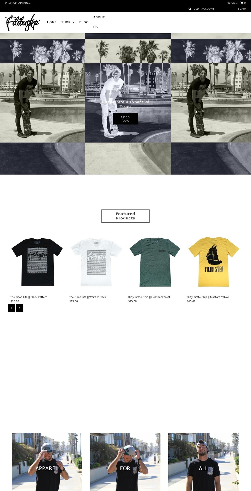 filibusterfarm.com — Shopify storefront screenshot