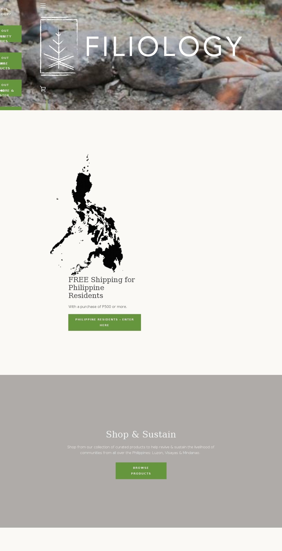 filiology.com shopify website screenshot