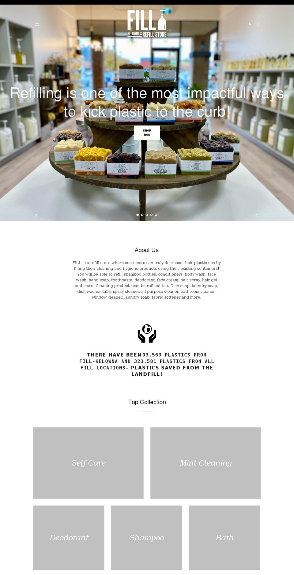 fill-kelowna.myshopify.com shopify website screenshot