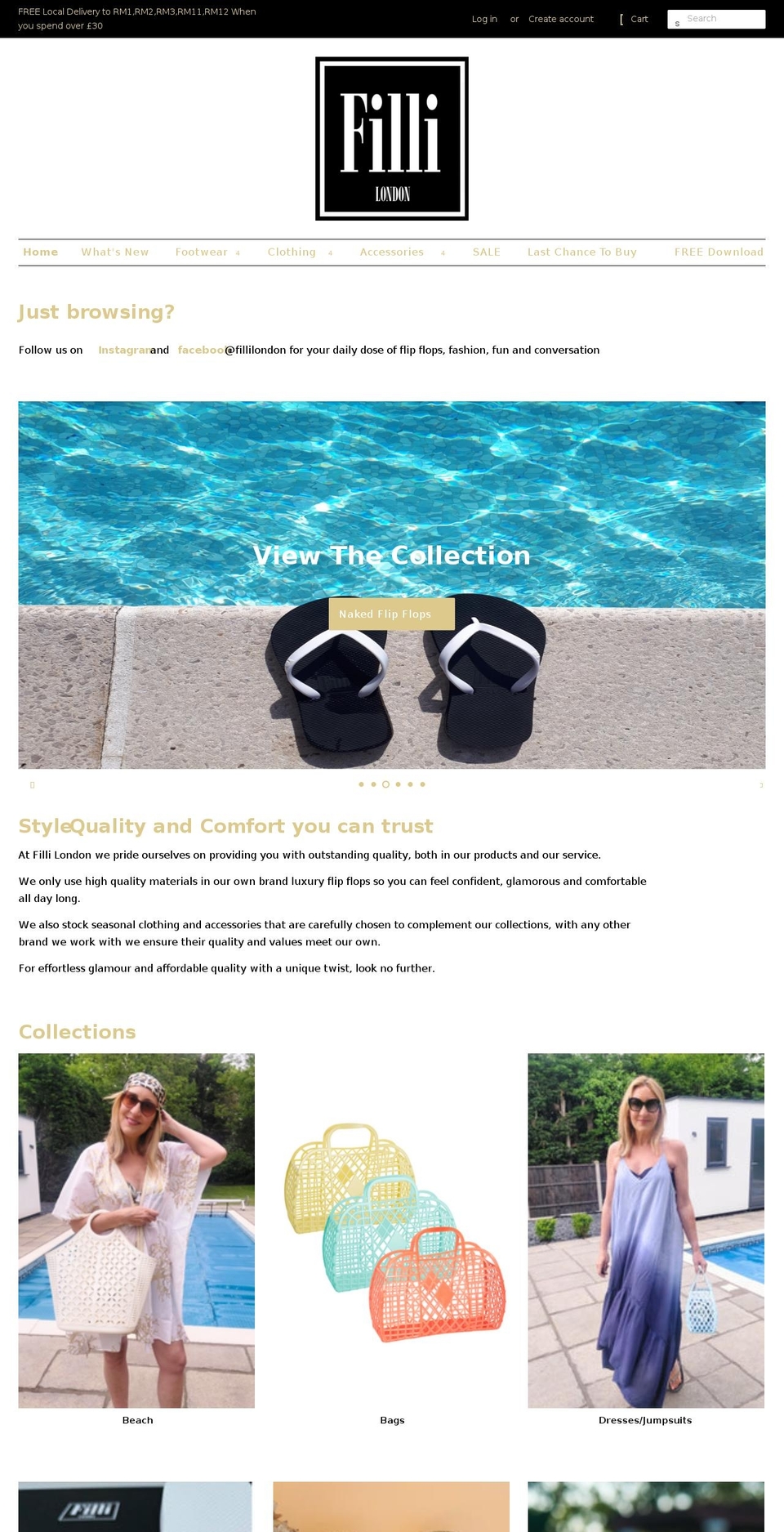 fillilondon.co.uk shopify website screenshot