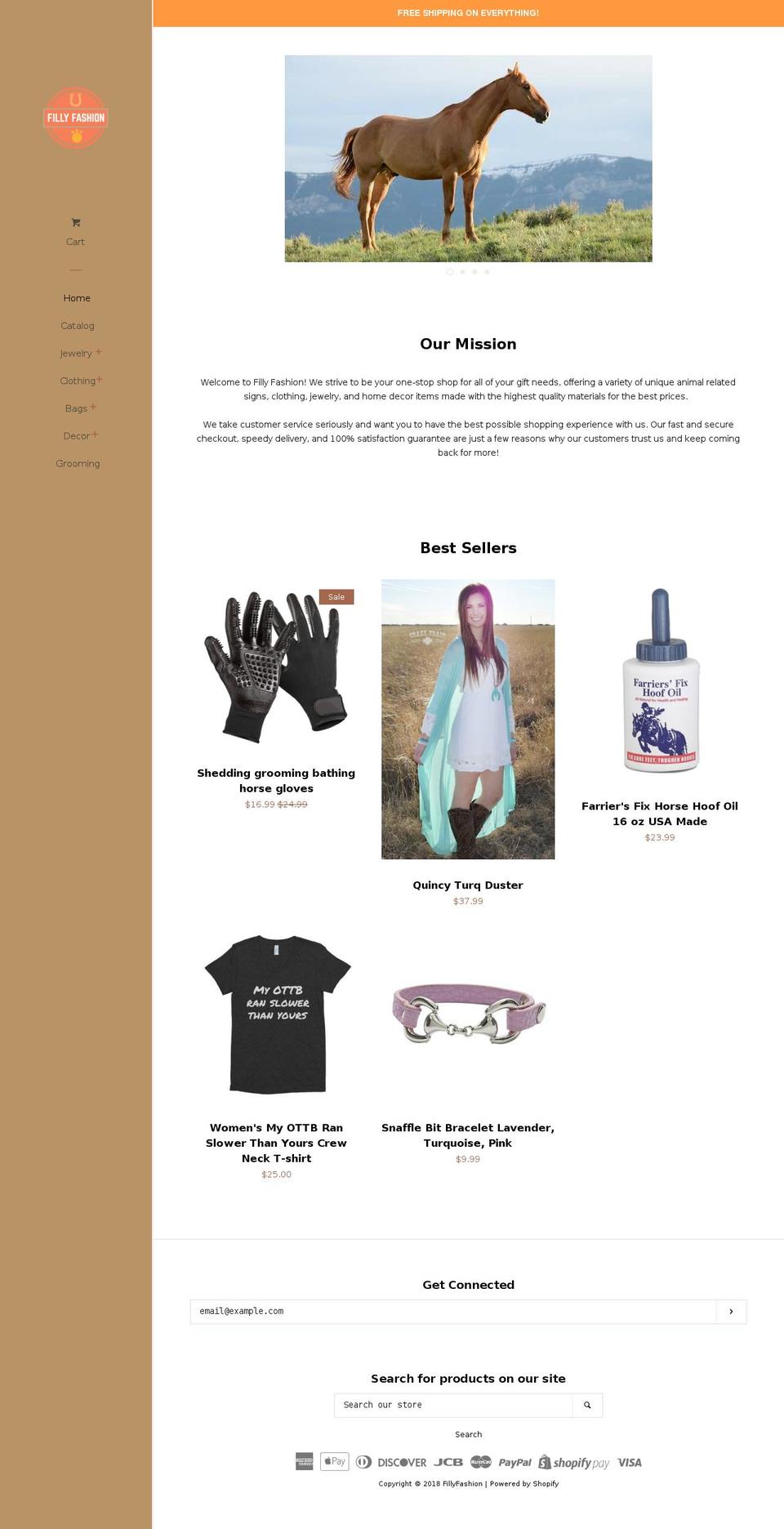 fillyfashion.com — Shopify storefront screenshot