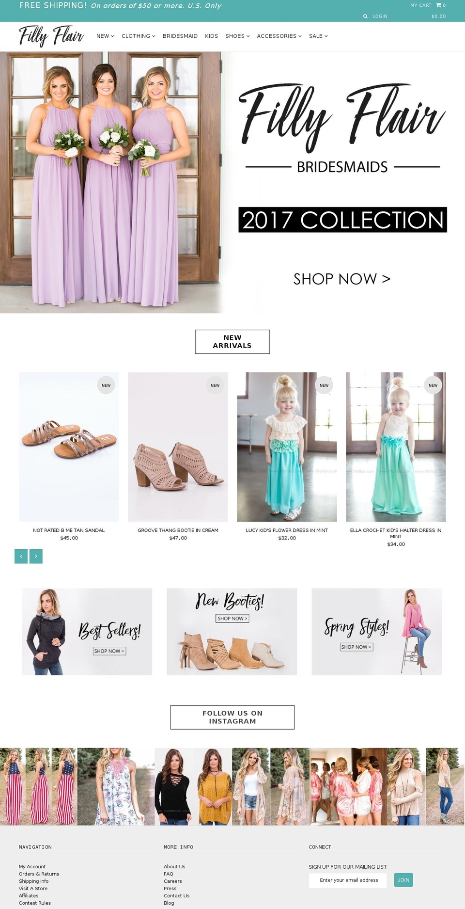 fillyflair.com shopify website screenshot