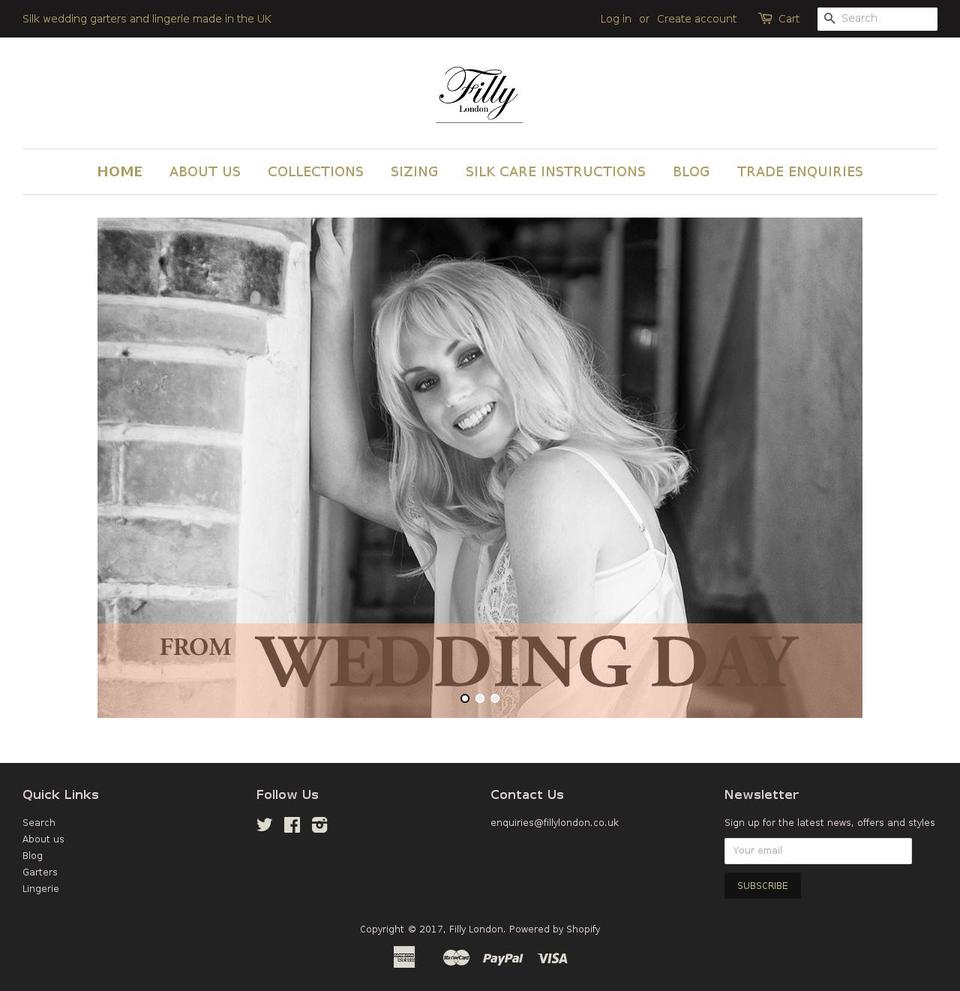 fillylondon.com shopify website screenshot