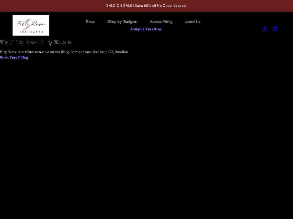 fillyrose.com shopify website screenshot