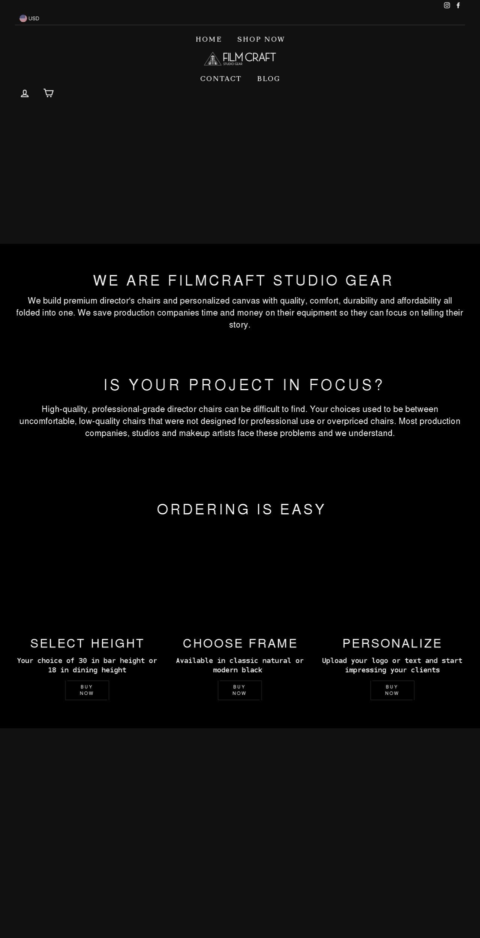 filmcraftla.com shopify website screenshot