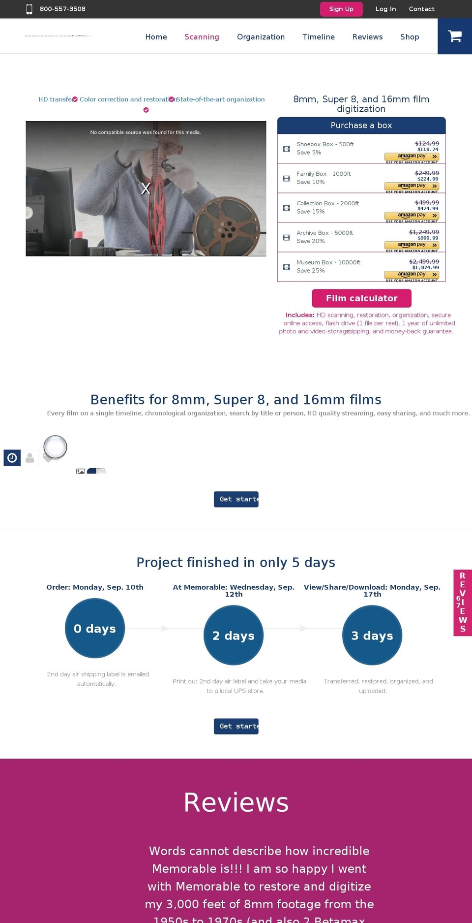 filmtransfer.com — Shopify storefront screenshot