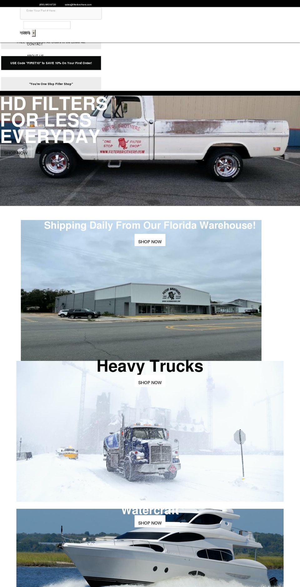 filterbrothers.com shopify website screenshot