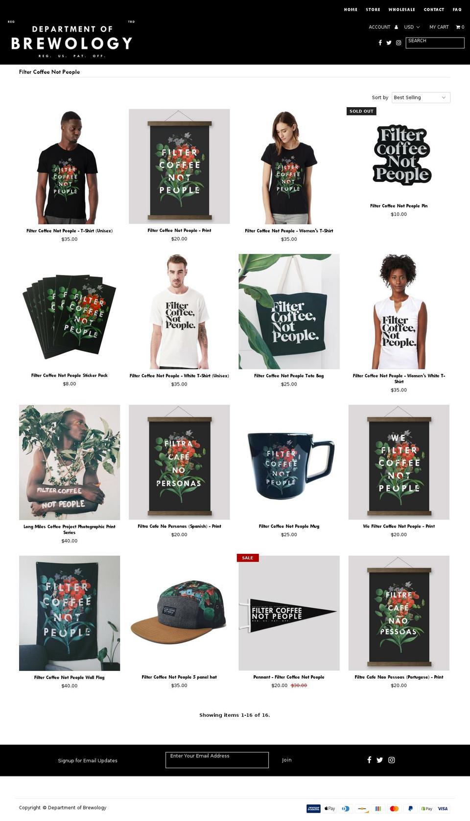 filtercoffeenotpeople.com — Shopify storefront screenshot