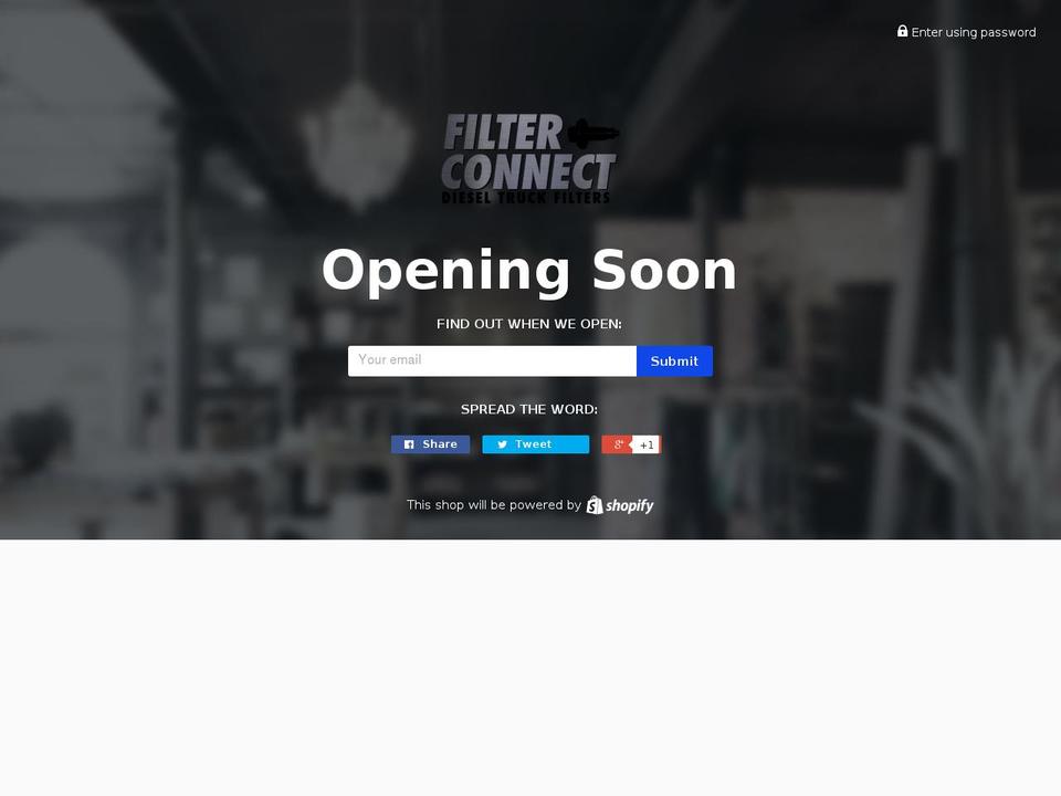 filterconnect.com shopify website screenshot