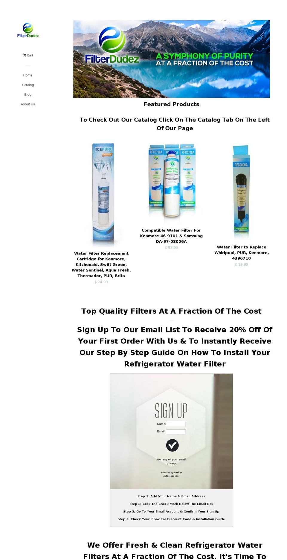 filterdudez.com shopify website screenshot