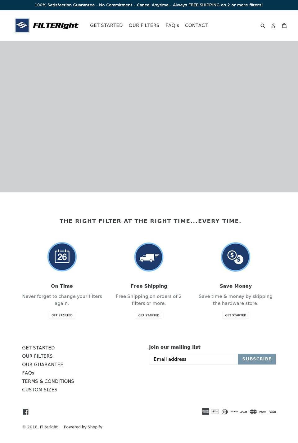 filteright.com — Shopify storefront screenshot