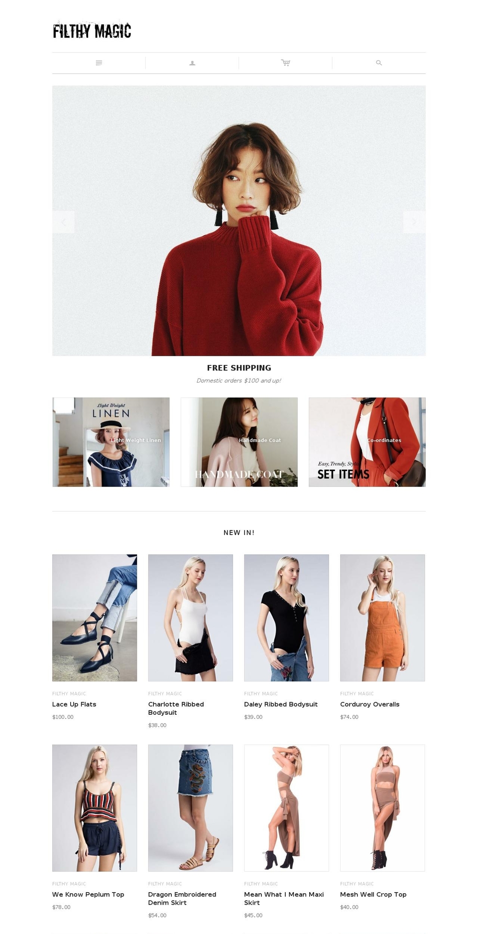 filthy-magic.myshopify.com shopify website screenshot