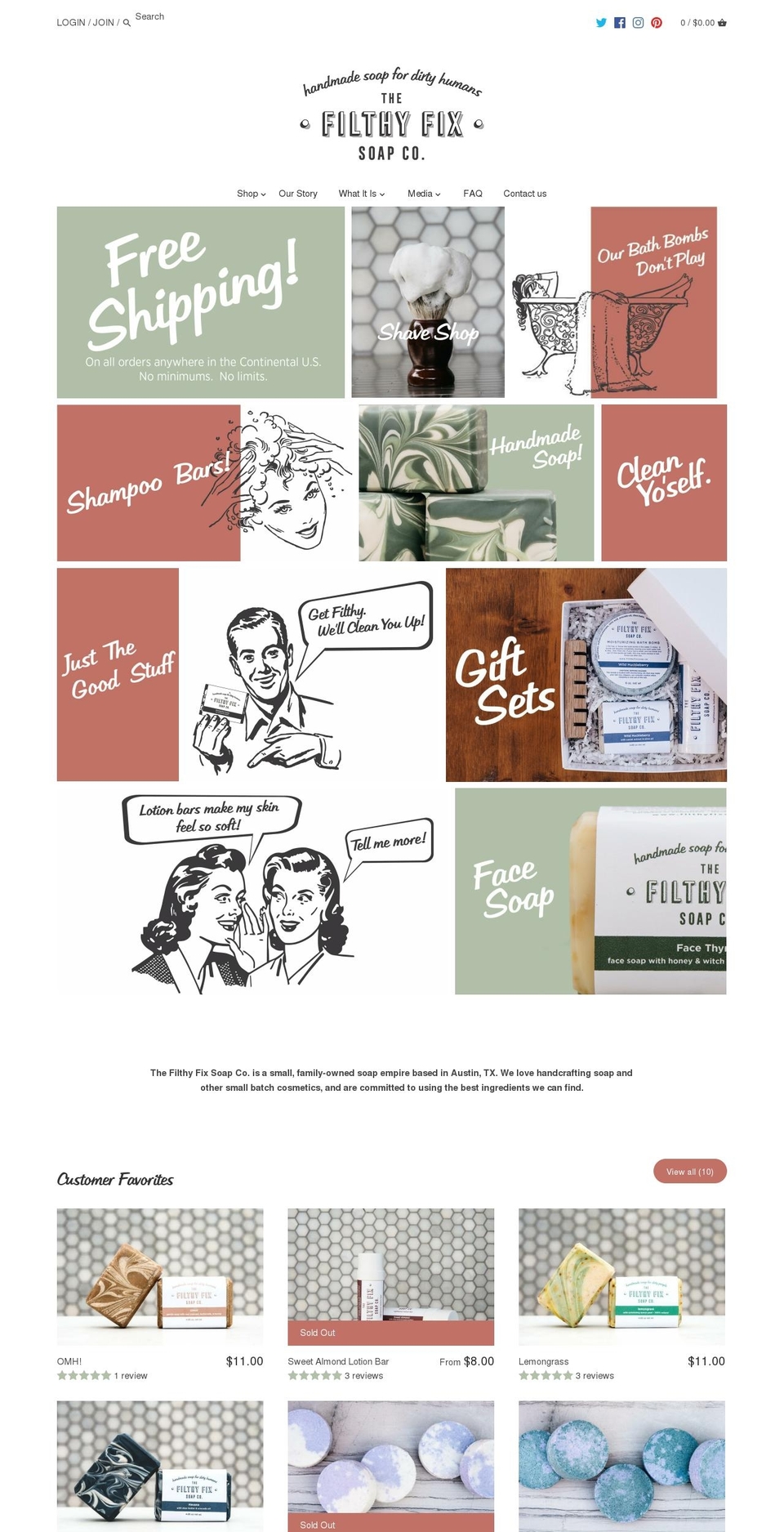 filthyfix.com — Shopify storefront screenshot