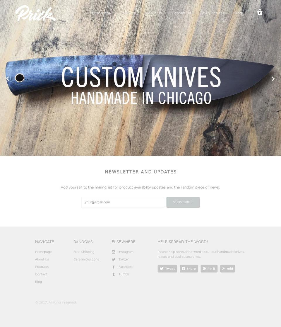 Startup Shopify theme site example filthyrazors.com