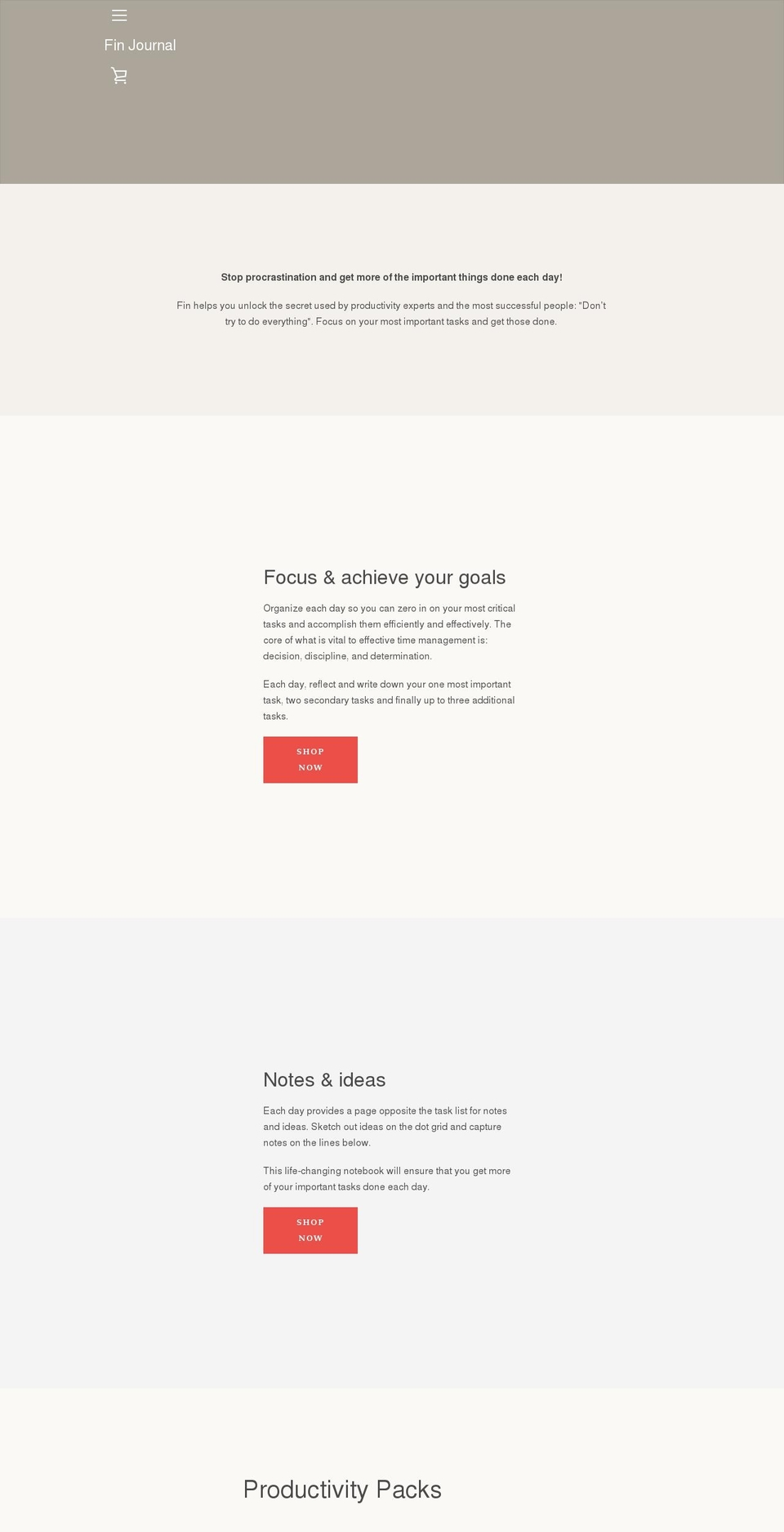 fin-journal.com shopify website screenshot
