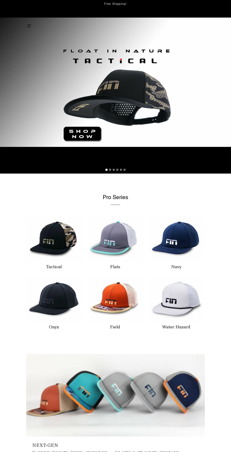finactivewear.com shopify website screenshot