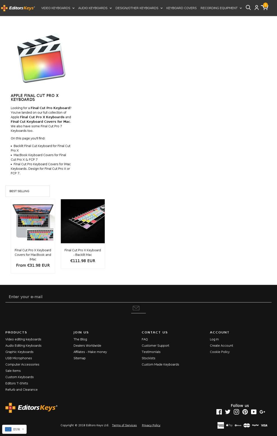 Backup 27-3-18 Trademark1 Shopify theme site example finalcutkeyboard.com