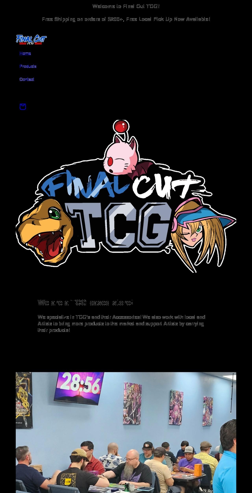 finalcuttcg.com shopify website screenshot