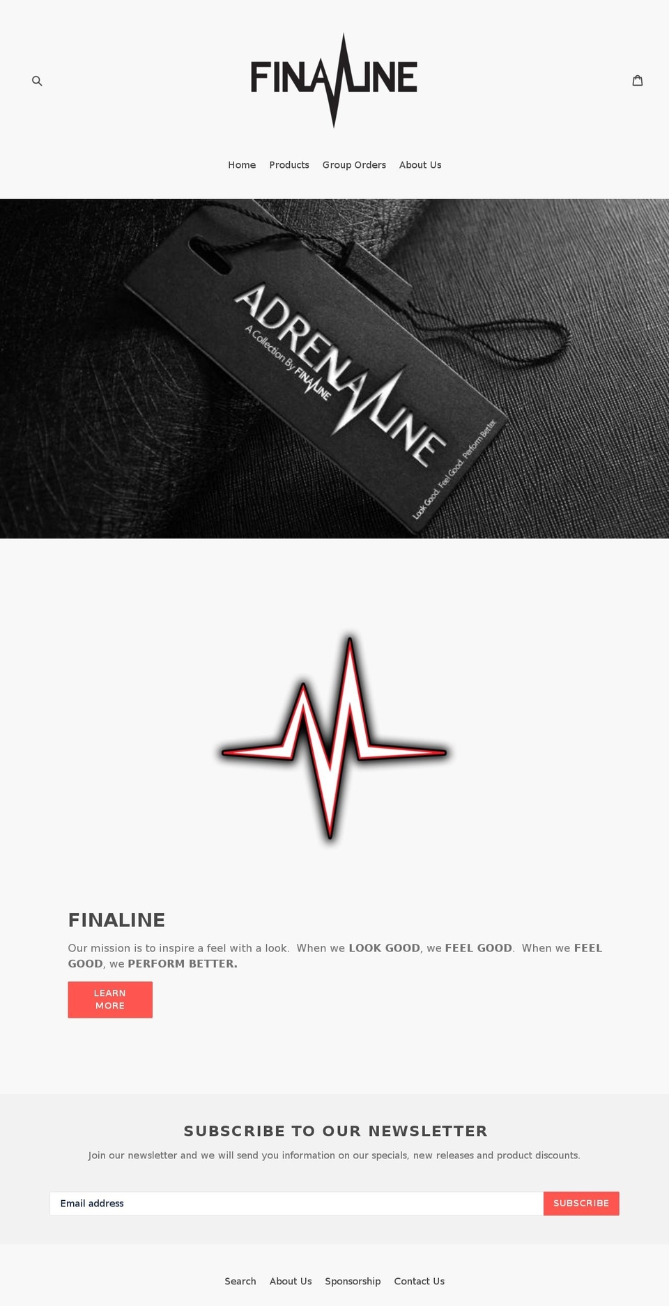 finaline.com shopify website screenshot