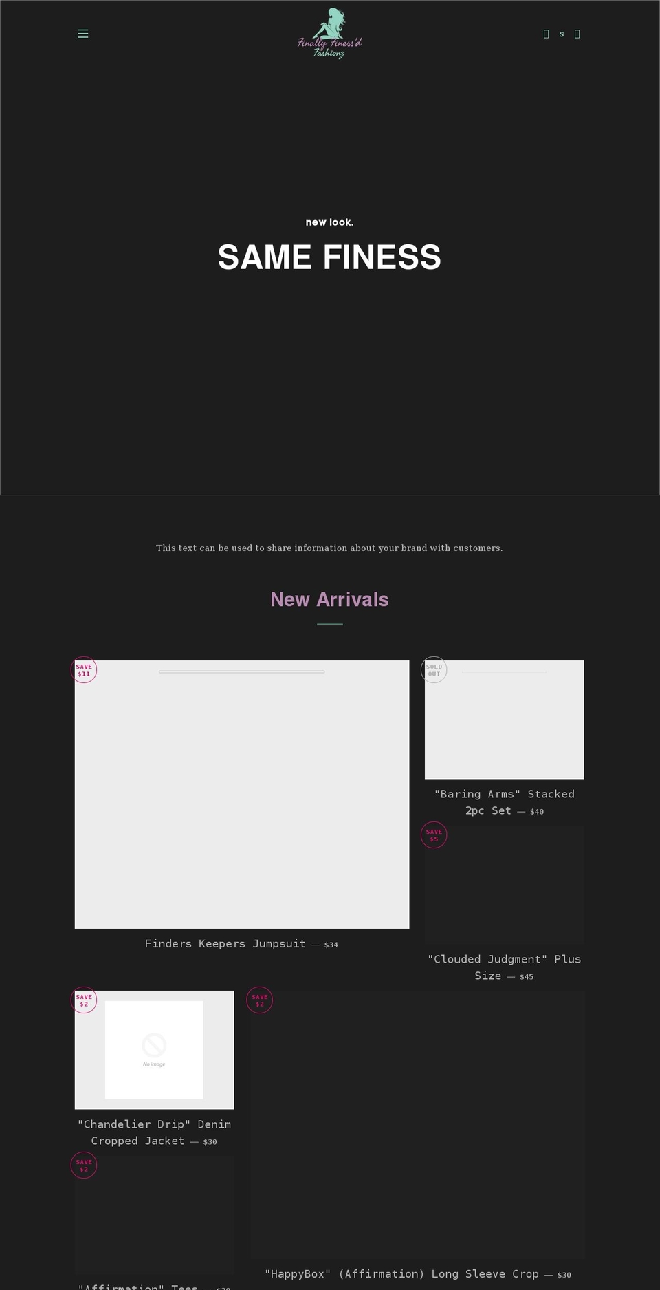 finallyfinessd.com shopify website screenshot