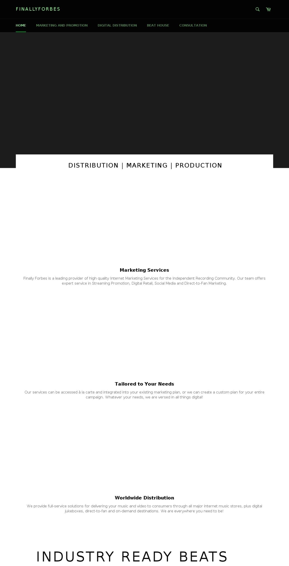 finallyforbes.com — Shopify storefront screenshot