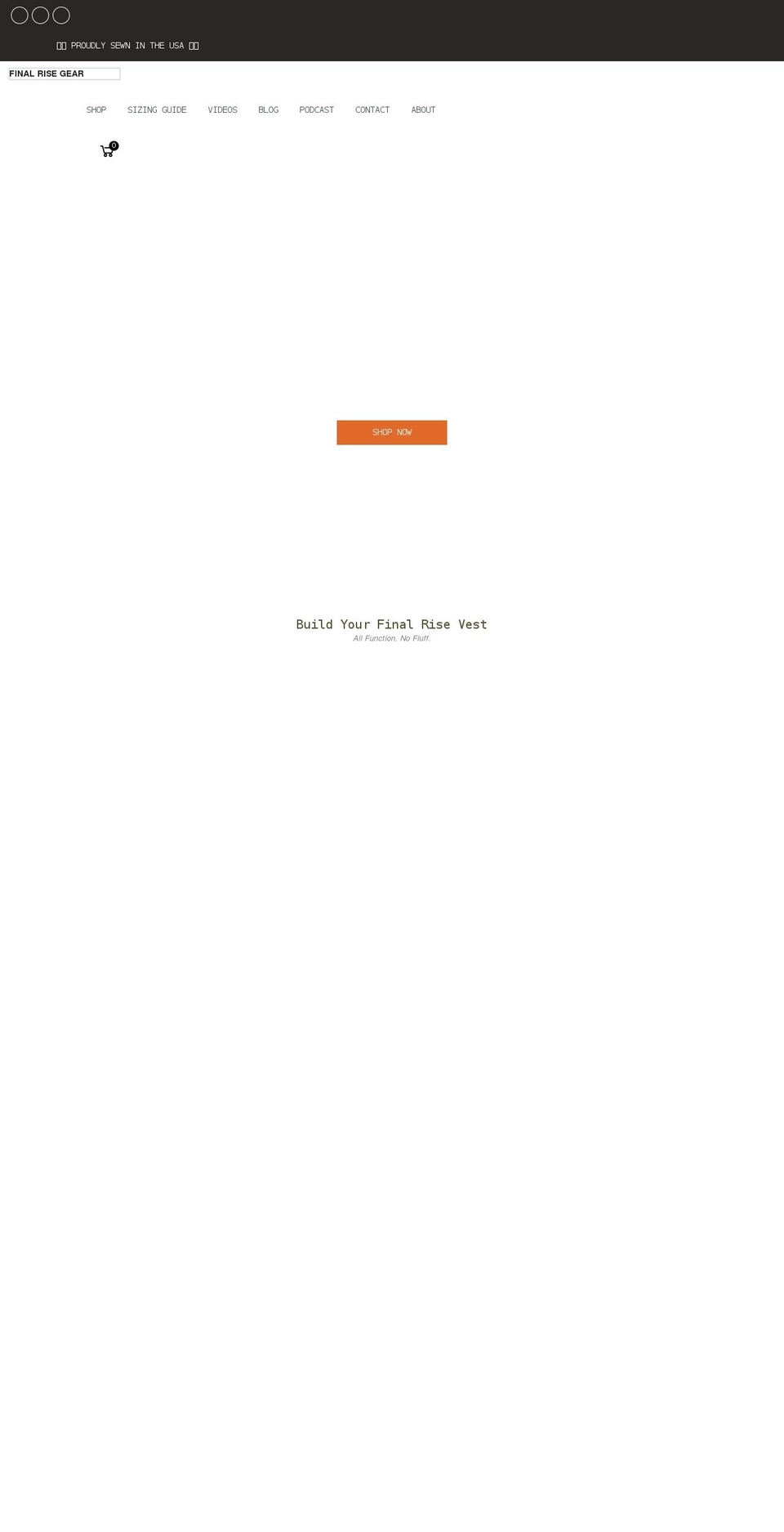 finalrise.com shopify website screenshot