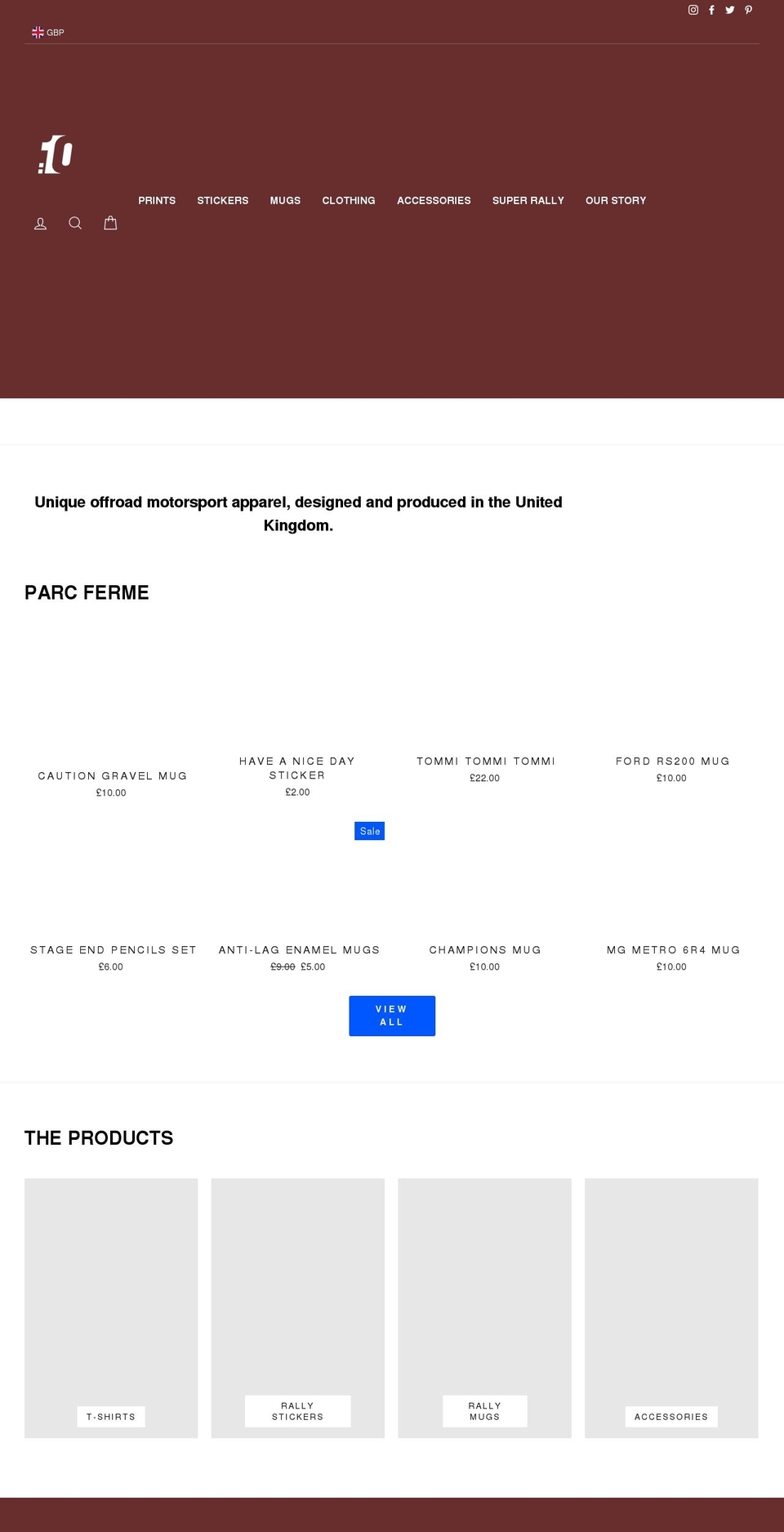 finaltenth.com shopify website screenshot
