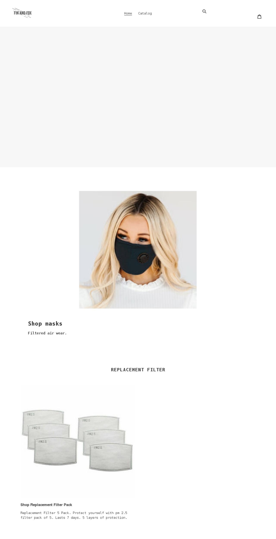 finandfox.com shopify website screenshot