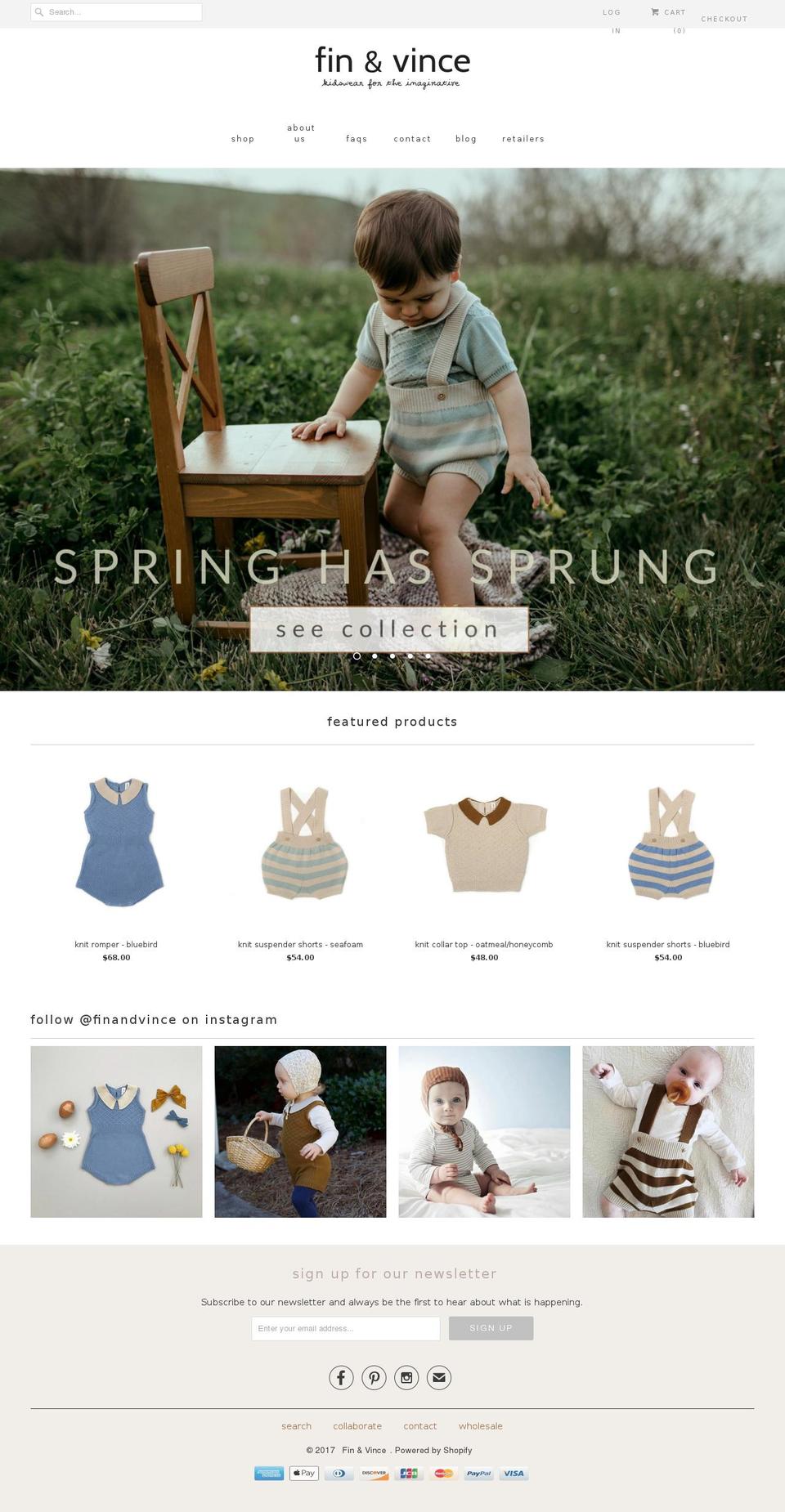 finandvince.com shopify website screenshot