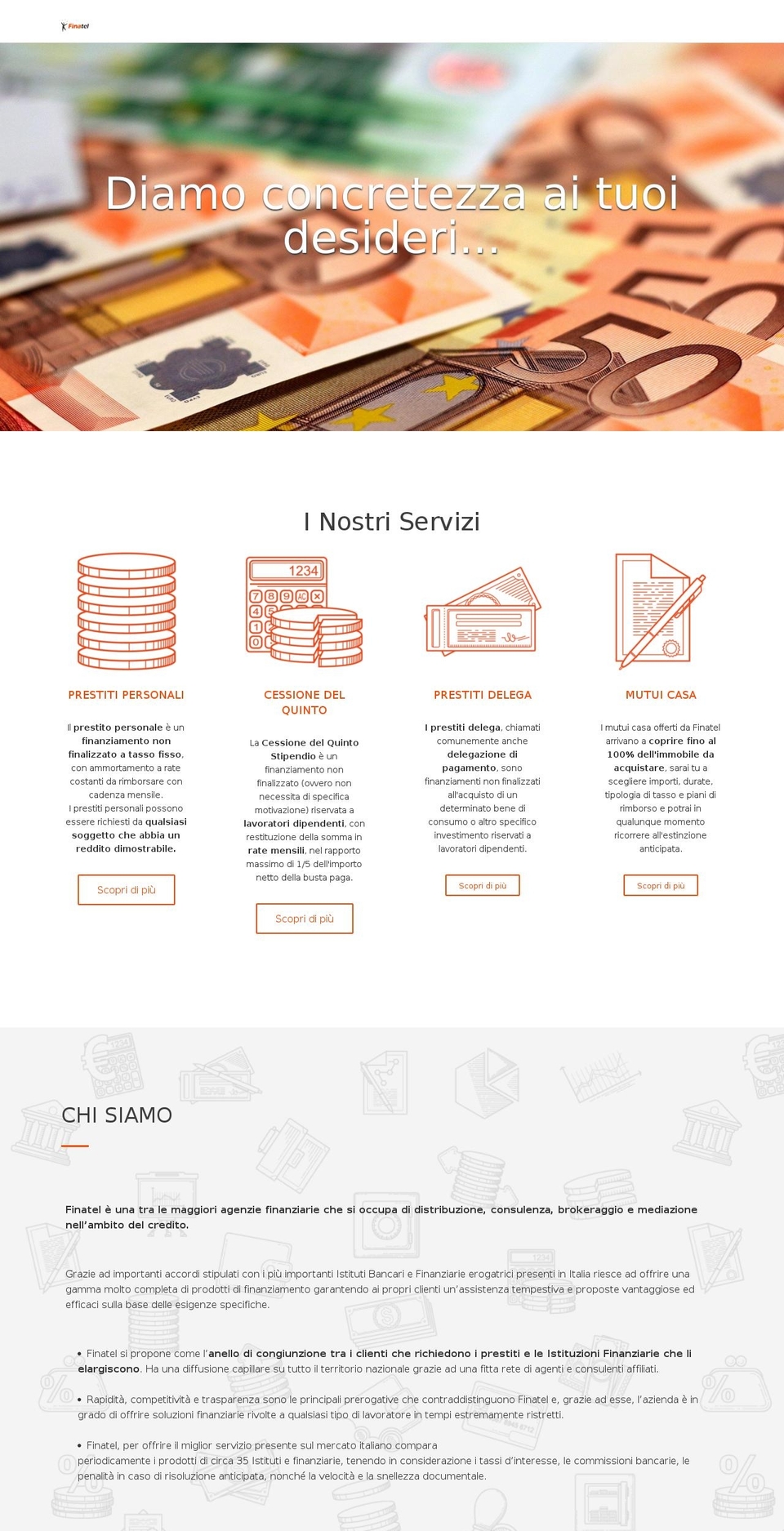 finatel.it shopify website screenshot