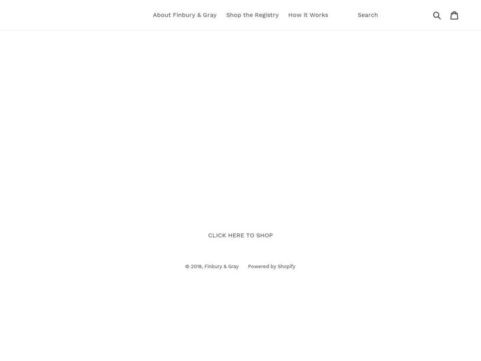 finburyandgray.com — Shopify storefront screenshot
