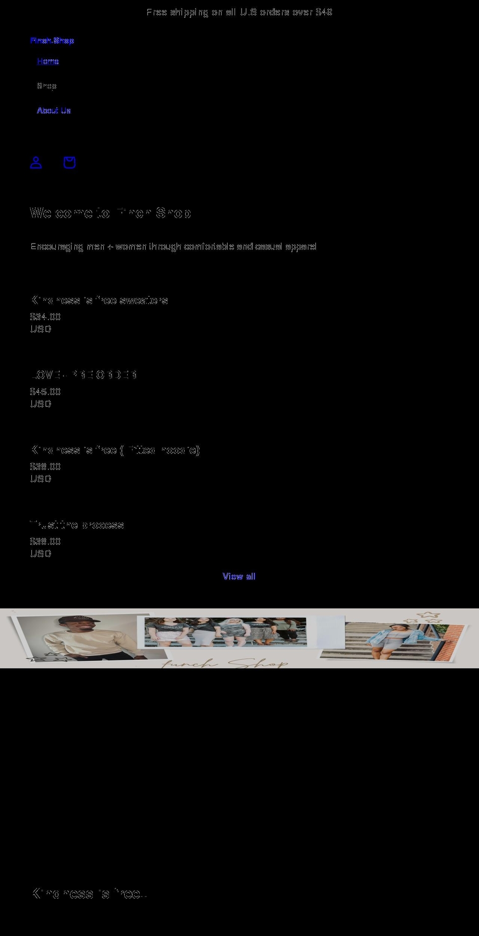 finch.shop shopify website screenshot