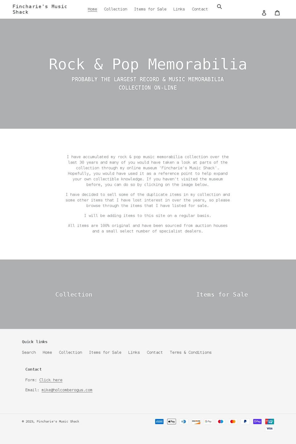 fincharie.co.uk shopify website screenshot