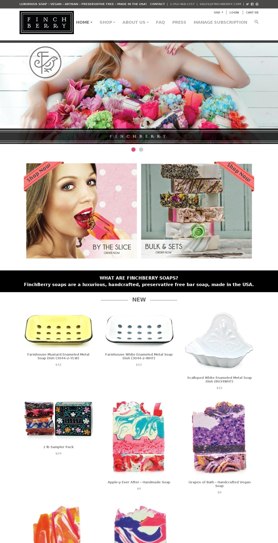 finchberry.com shopify website screenshot