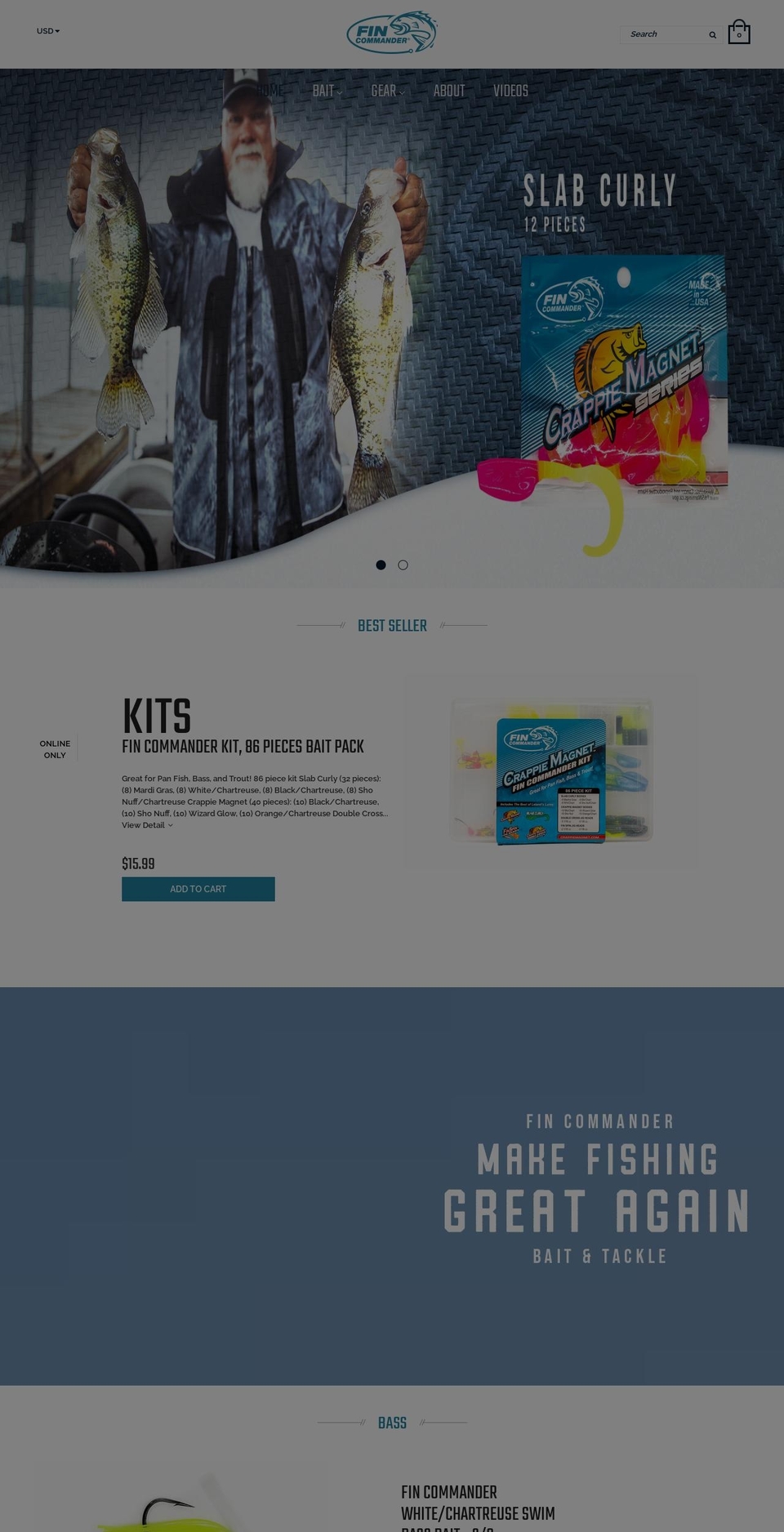 fincommander.com shopify website screenshot