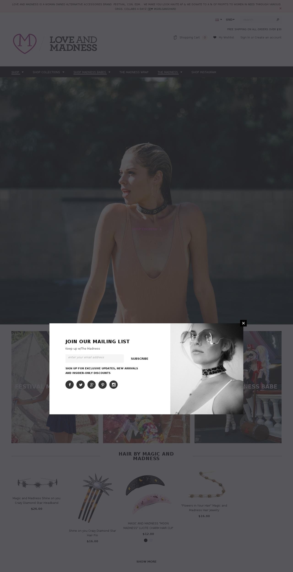 find-your-madness.com shopify website screenshot