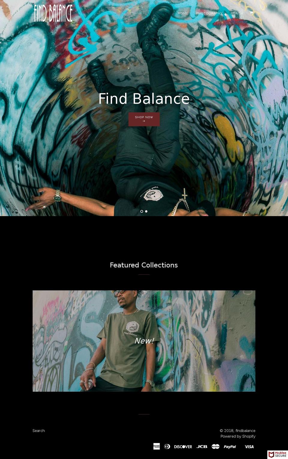 findbalance.co shopify website screenshot