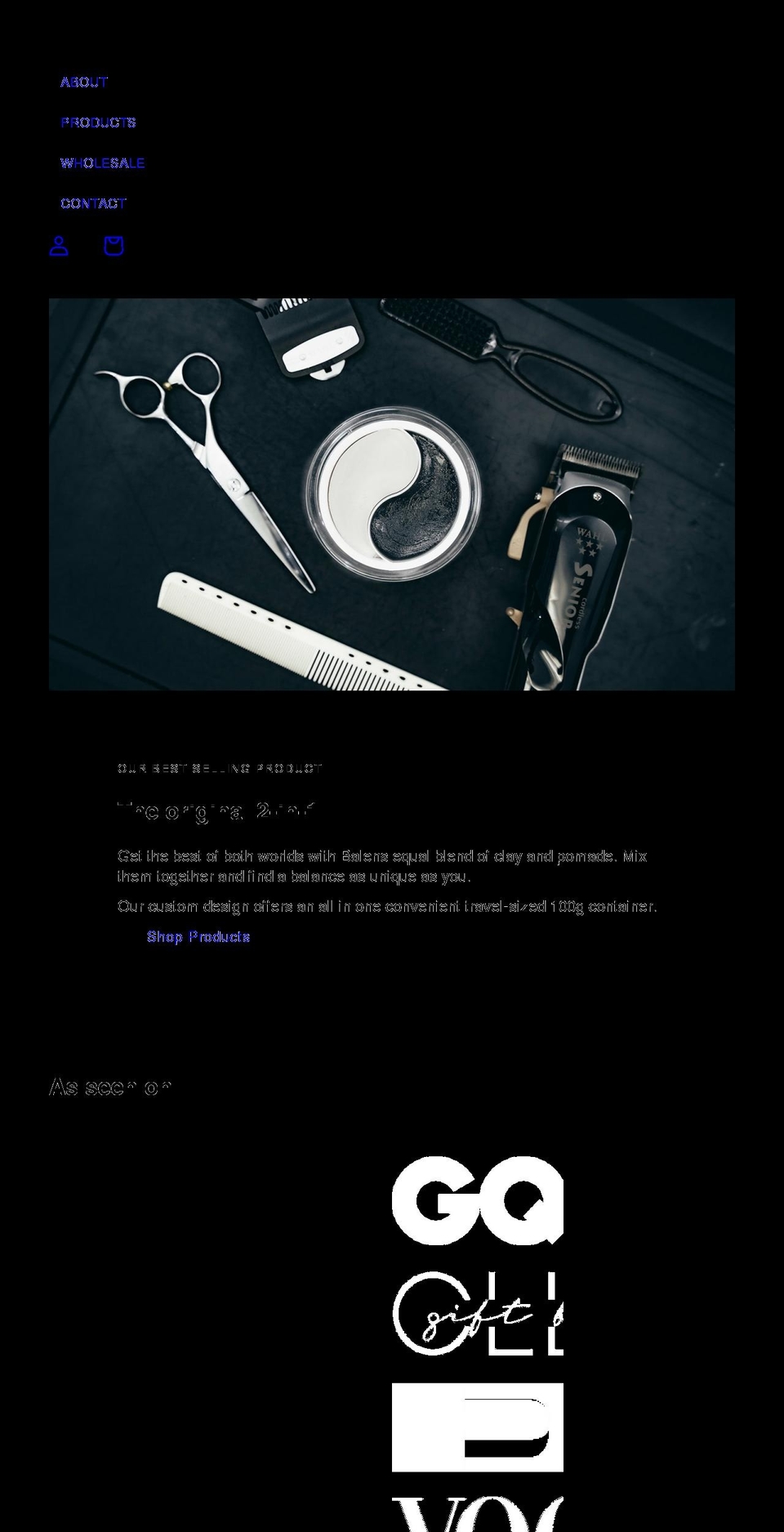 findbalens.com shopify website screenshot