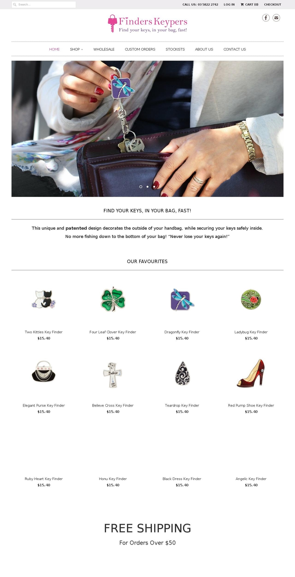 finderskeypers.com.au shopify website screenshot