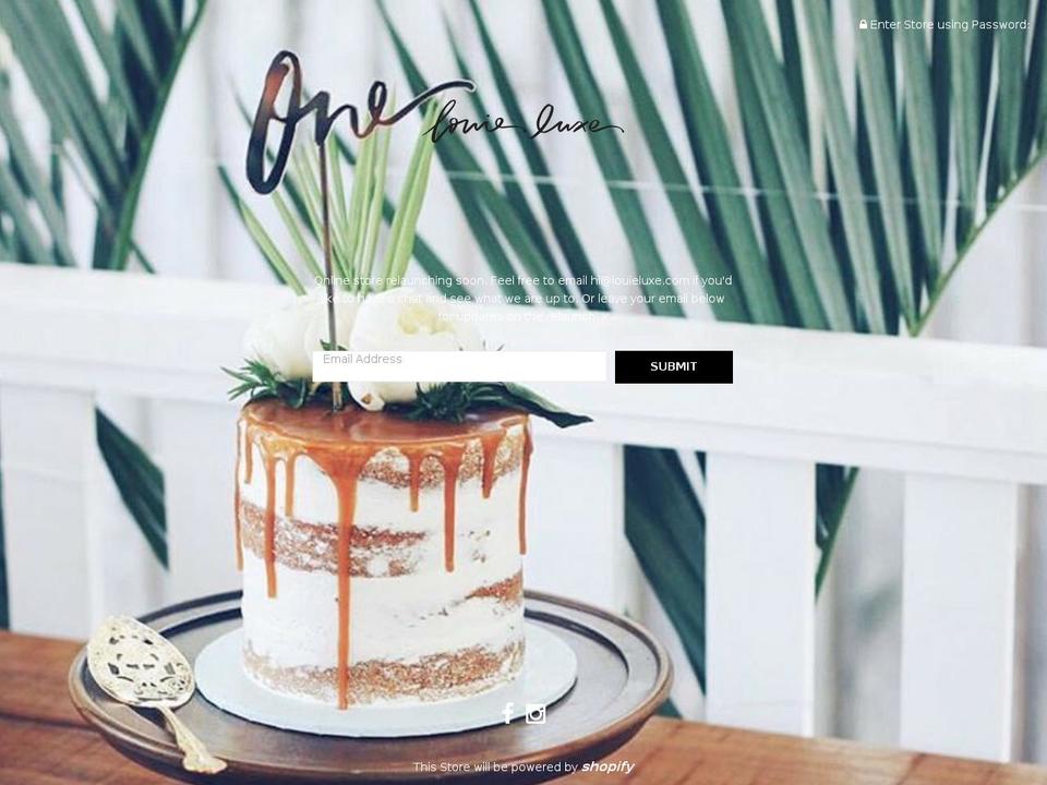 findinglouie.com shopify website screenshot